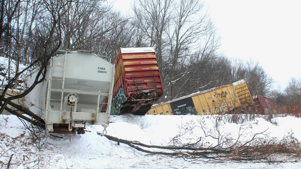Reading And Northern Derailment In Old Forge Pa 1-26-26