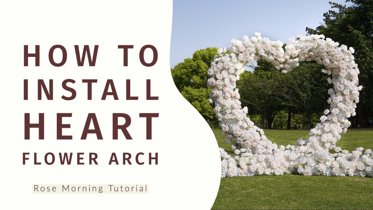 How to install Heart Flower arch? | flower arch/artificialflowers/wedding flower