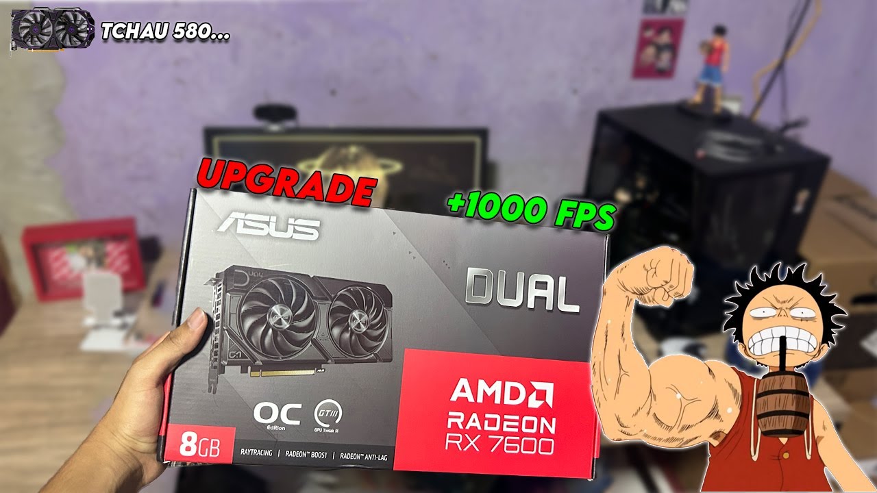 AMD RX 7600 &ndash; Upgrade Monstro no Meu PC Gamer 🎮 (Unboxing + Teste) | Yamii