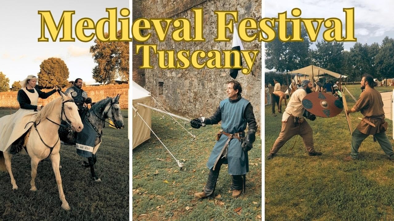 Our First MEDIEVAL FESTIVAL & RENAISSANCE FAIR at the Lucca History Festival in Tuscany, Italy