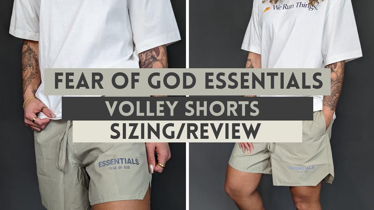 Fear of God Essentials Volley Shorts (Pistachio) - Sizing and Comparison to Fleece Shorts