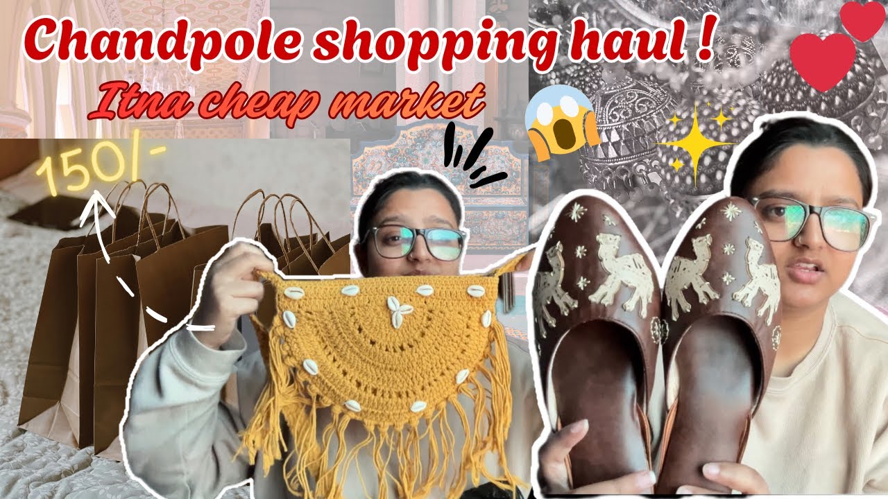 What I shopped from chandpole bazaar🛍️ *must watch* || Himanshi Chauhan || #vlog #youtube 