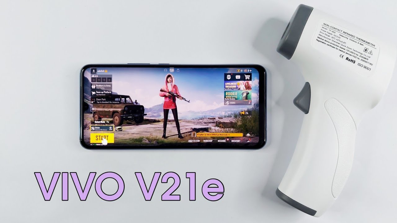 Vivo V21e Test Game PUBG Mobile | Gyro Test, Heating Test, 8GB Ram