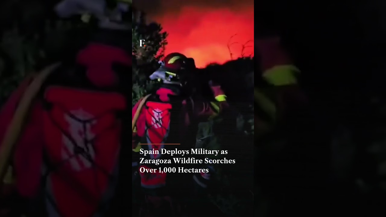 Spain Deploys Military as Zaragoza Wildfire Scorches Over 1,000 Hectares | N18G