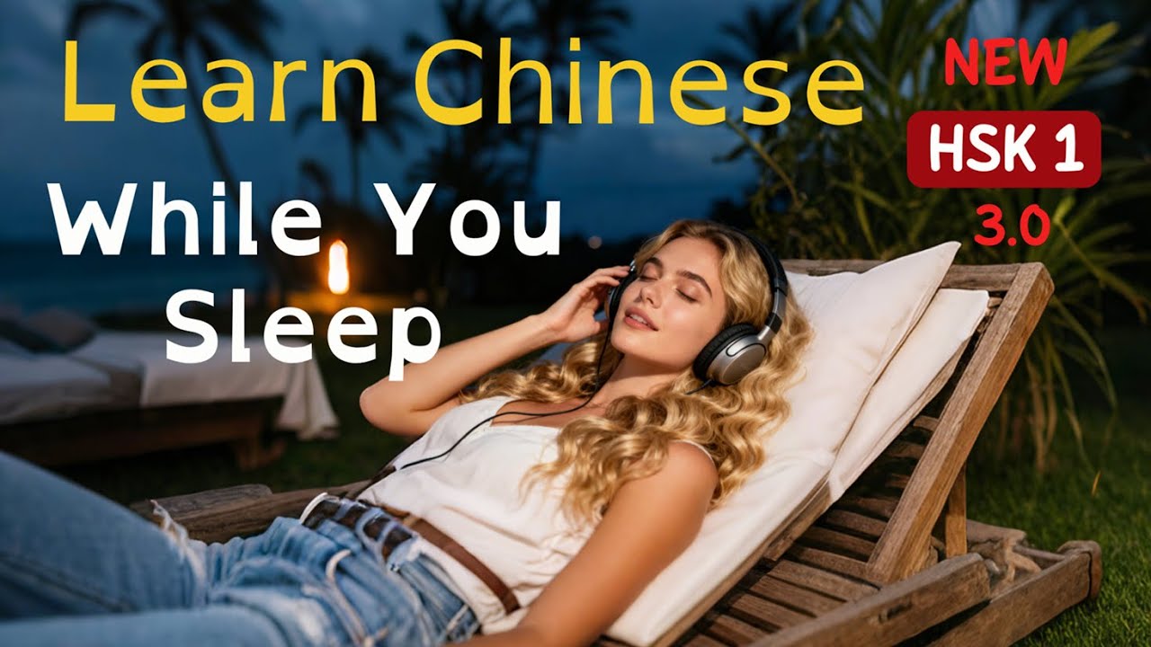 Learn Chinese While You Sleep New HSK 1 Vocabulary 500 Chinese Words Phrases & Sentences 8 Hours