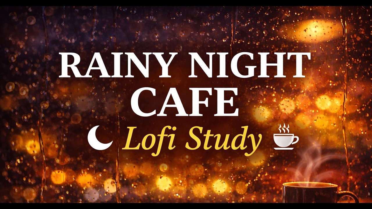 Rainy Night Cafe ☕ Lofi Beats for Study & Deep Focus (1 Hour)