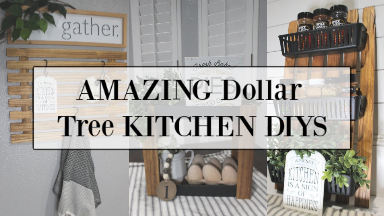 AMAZING DOLLAR TREE KITCHEN DIYS | HIGH END DOLLAR TREE DIYS