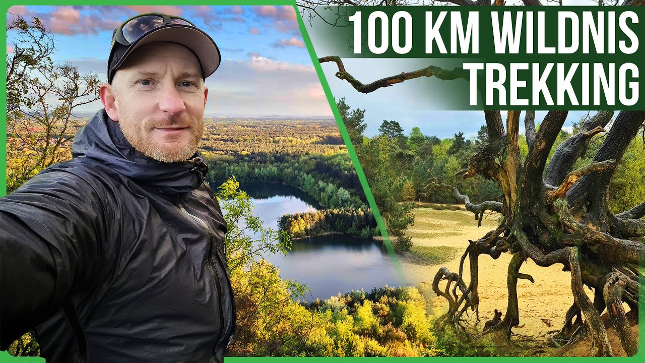 100 km Wildnis Wanderung 🟢 Hoge Kempen Nationalpark Belgien