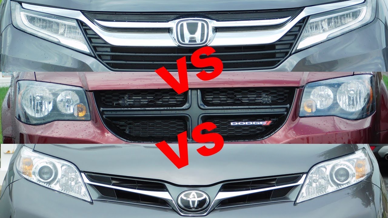 2019 Toyota Sienna vs 2019 Honda Odyssey vs 2019 Dodge Grand Caravan vs 2019 Chrysler Pacifica