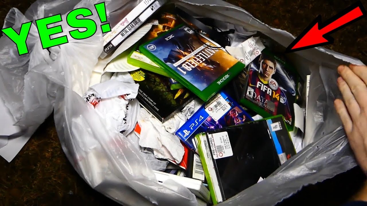 Эта сумка просто набита отличными вещами!!! Ночь погружений в мусорку Gamestop #420