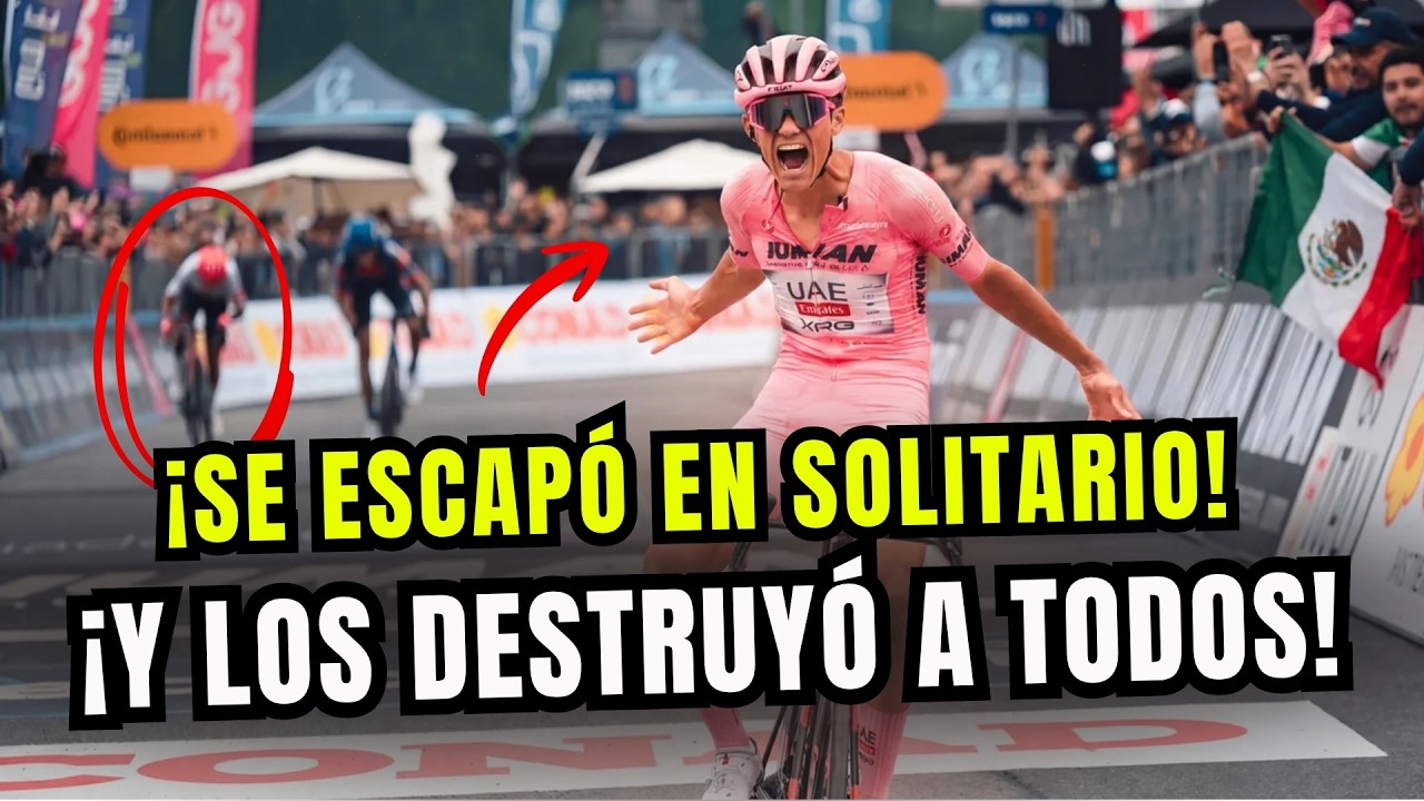 &iexcl;As&iacute; destruy&oacute; ISAAC DEL TORO a los FAVORITOS DE EUROPA en el GIRO M&Aacute;S POL&Eacute;MICO DE LA HISTORIA!