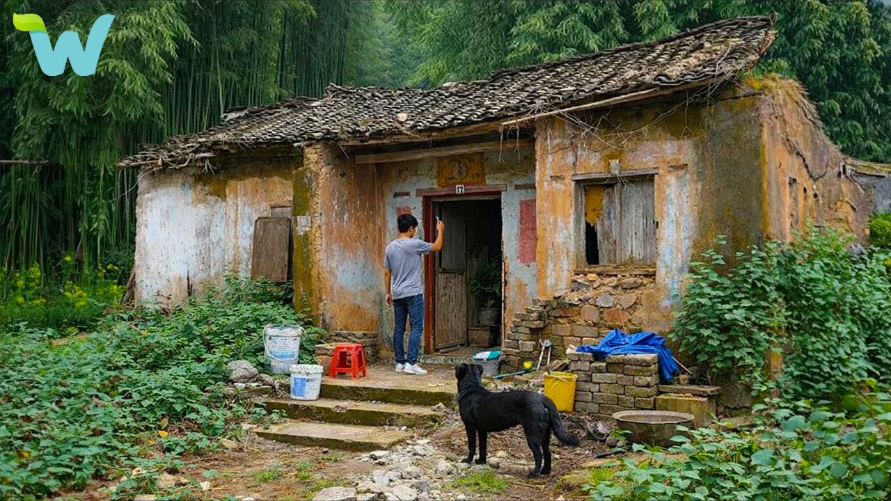 Divorcing His Bad Wife, Man Renovating a Dilapidated House and Lives With His Dog | Start to Finish