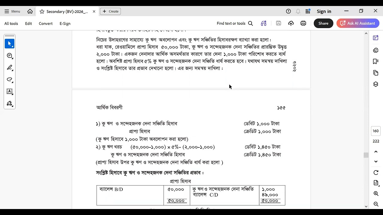 Financial Statements Class 9-10 2026  নতুন সিলেবাস হিসাববিজ্ঞান  SSC Accounting Bangla Version_prt-3