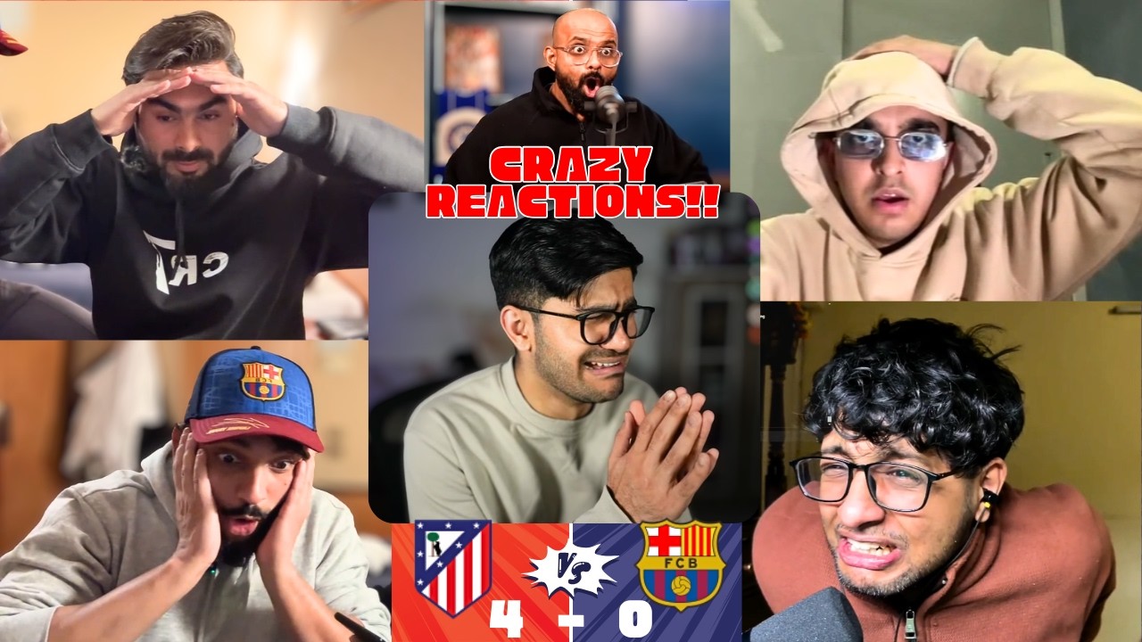 Crying BARCA Fans and HAPPY Madrid Fans Reaction to ATLETICO MADRID 4-0 BARCELONA | CDR