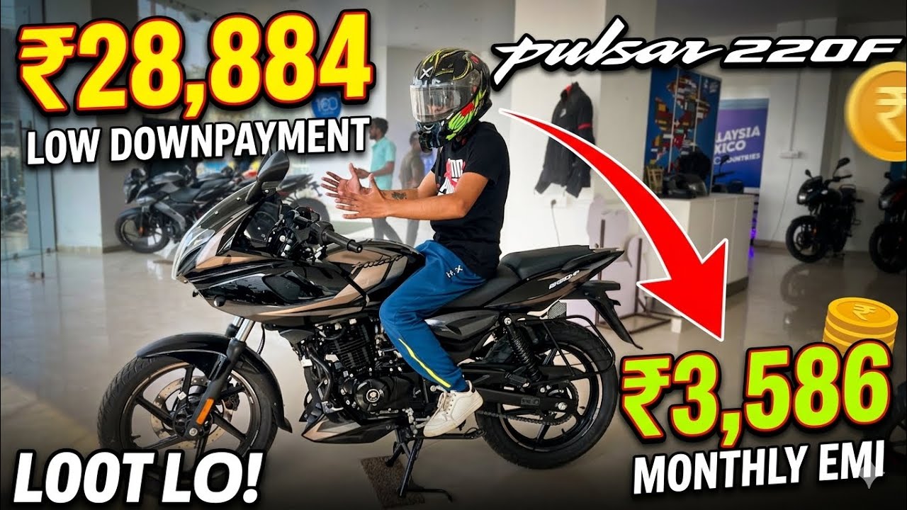 New Bajaj Pulsar 220F | Finance Details | Low Downpayment | Low Emi & Finance Details