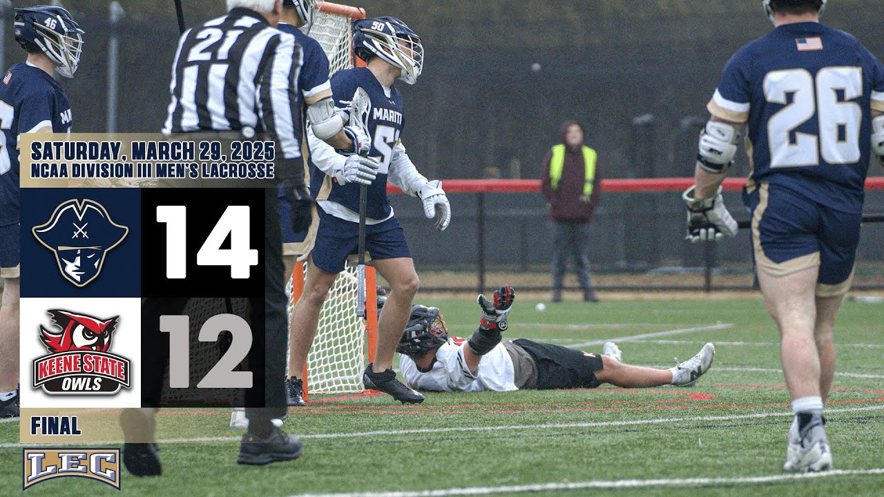 Keene State Men's Lacrosse Highlights vs. Massachusetts Maritime 3/29/2025