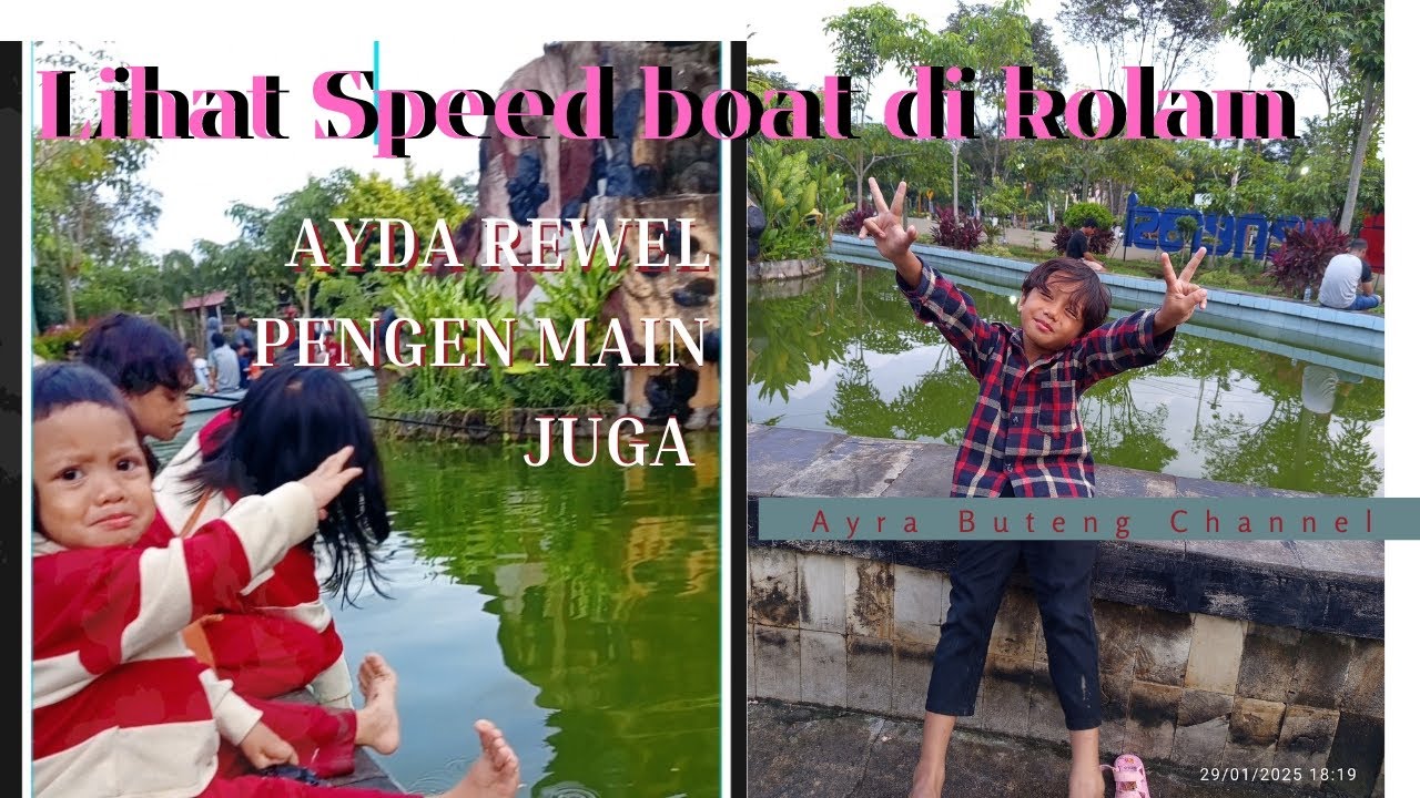 PENGEN MAIN SPEED BOAT DI KOLAM @AyraButengChannel13 