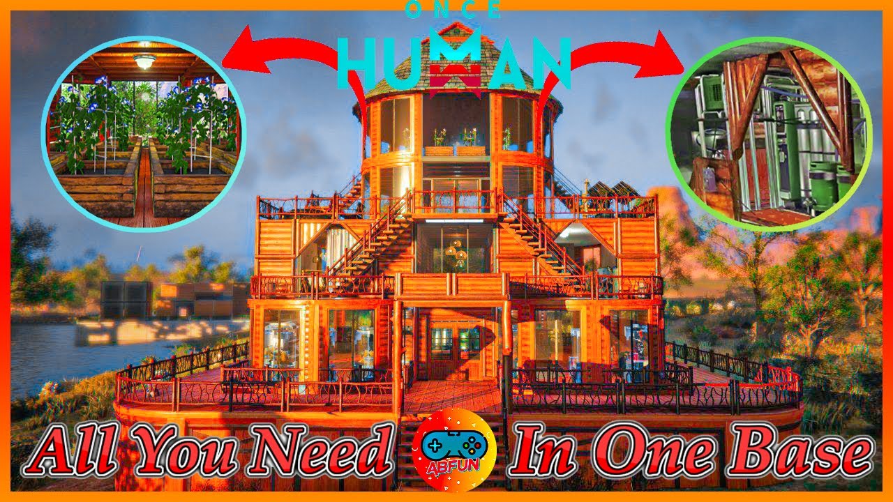 Once Human All You Need In One Simple Base [Acid Factory & Farm]