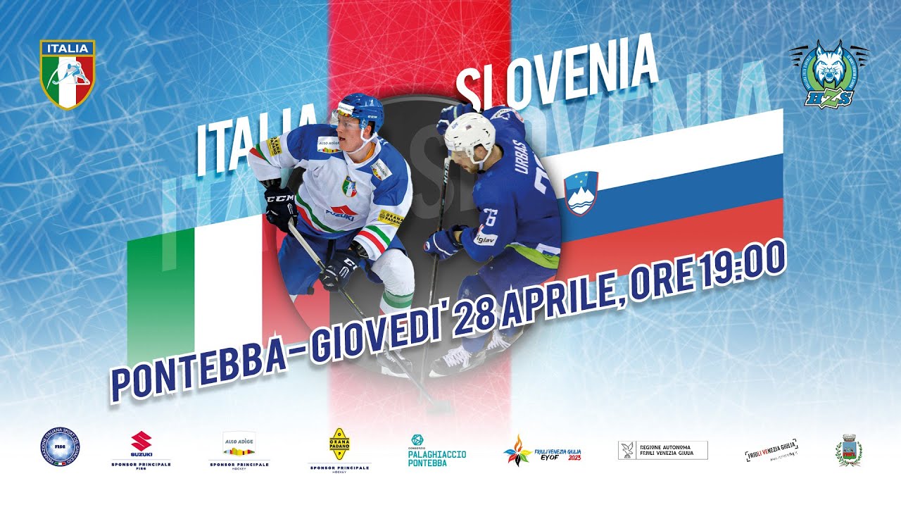 ITALIA vs. SLOVENIA - Partita amichevole hockey su ghiaccio
