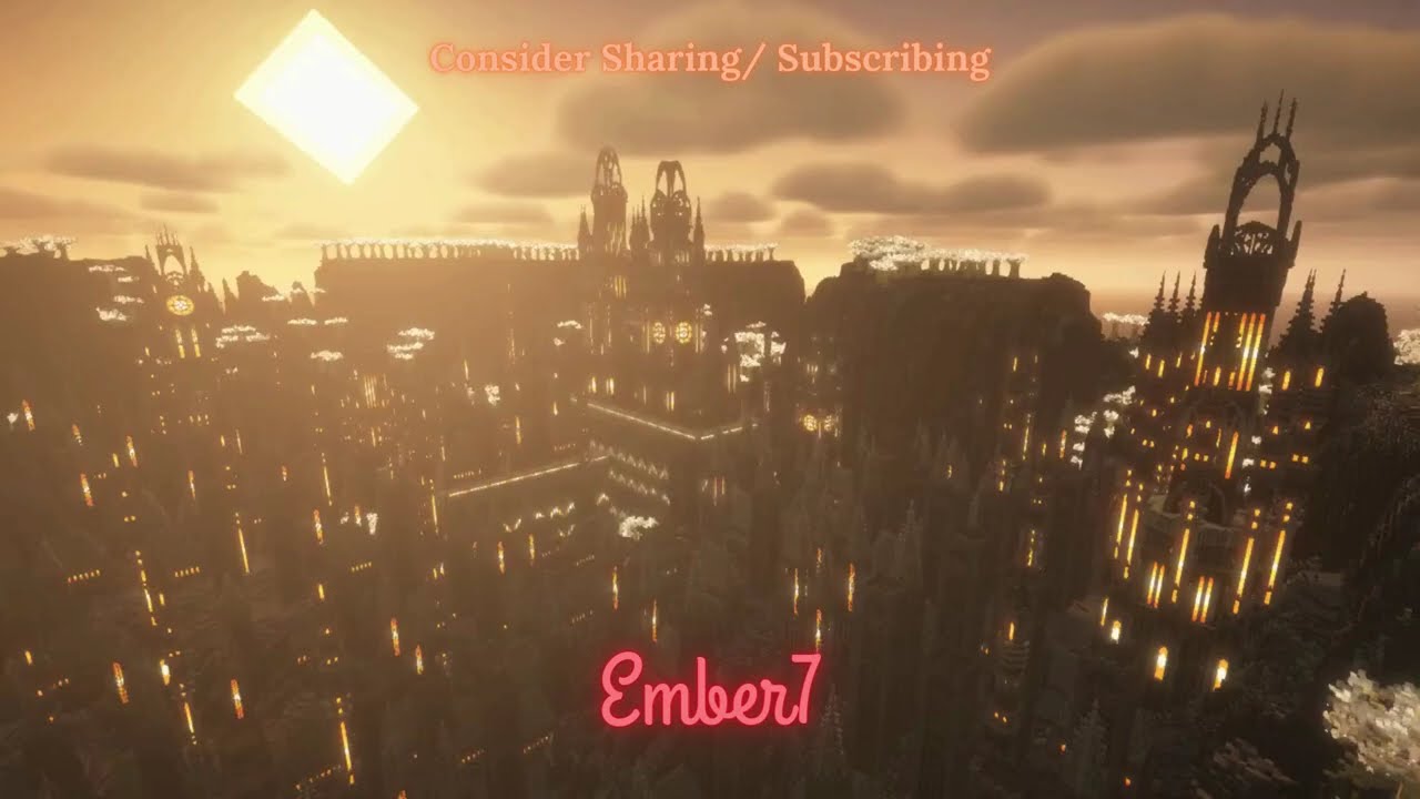 My 5,000,000+ block gothic city Minecraft build showcase.