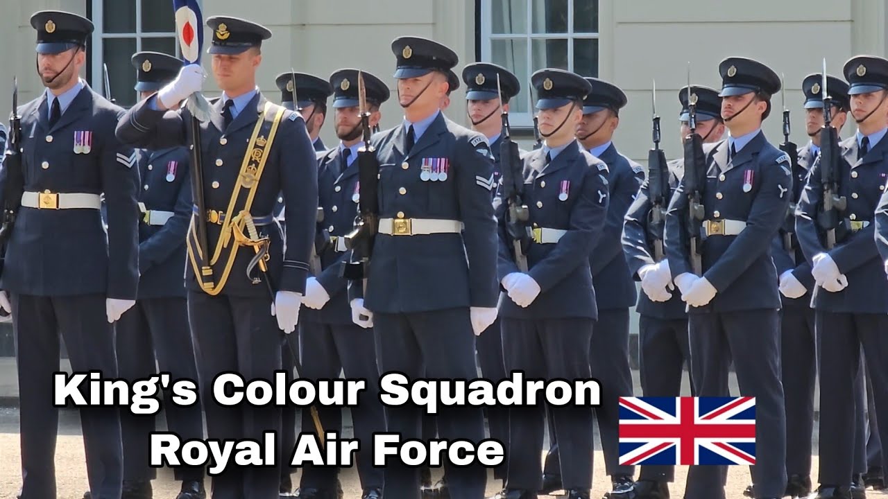 IMPRESSIVE DISPLAY 👏 King's Colour Squadron Royal Air Force