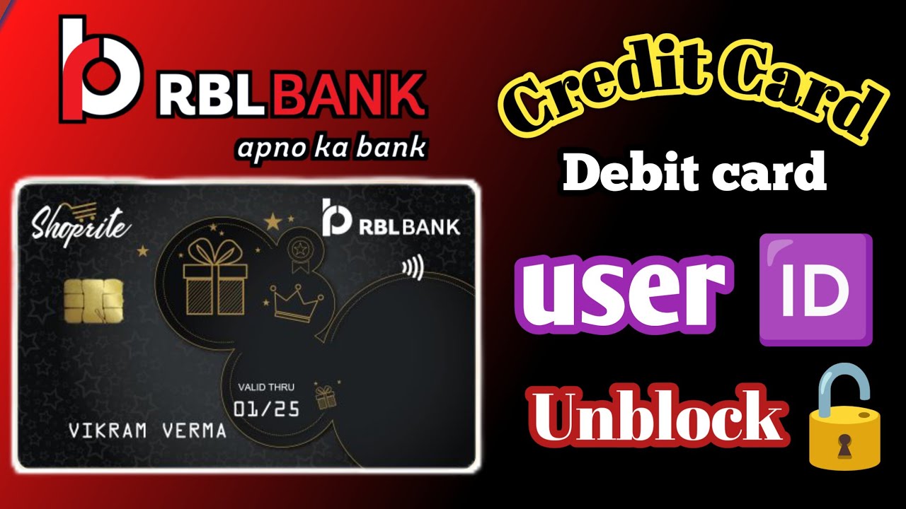 Rbl bank credit card user id unlock kaise kare  | RBL bank user  🆔 unblock | RBL credit card