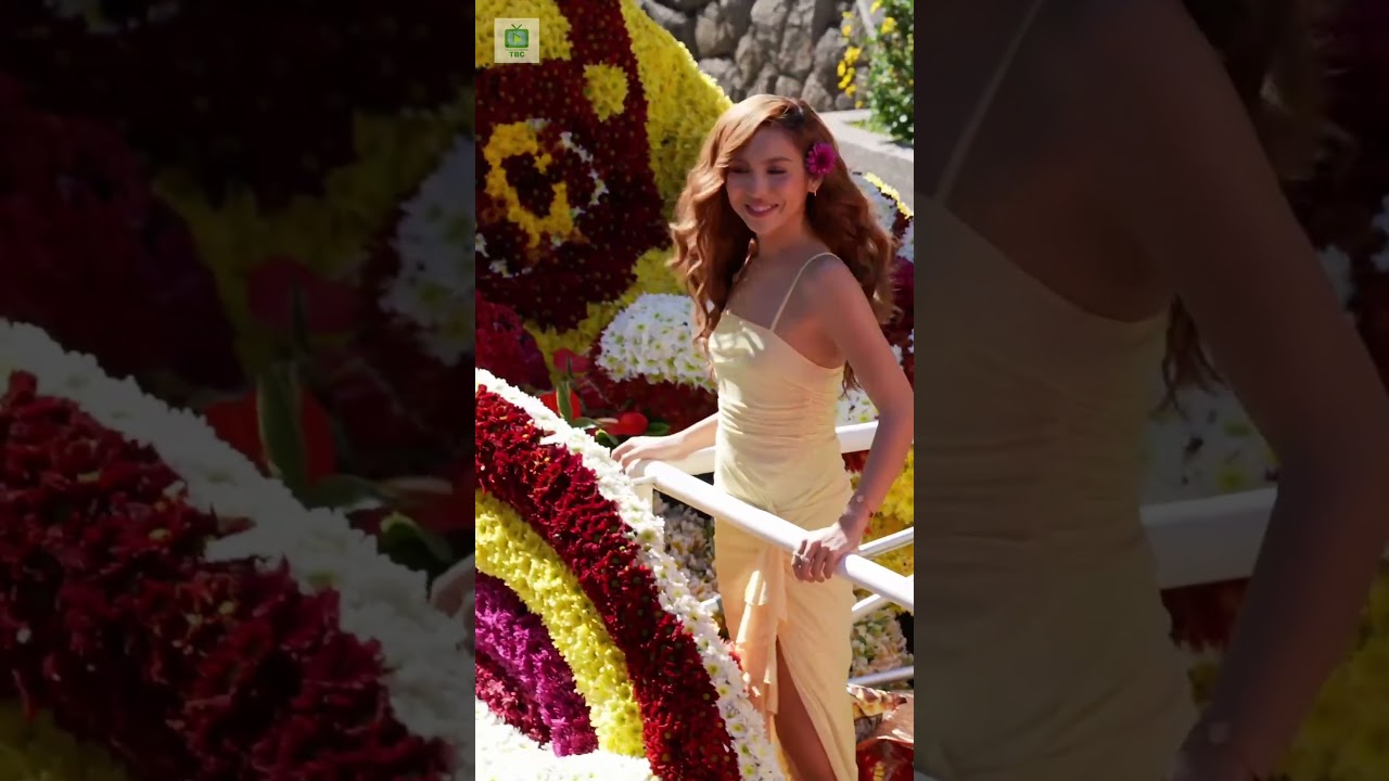 Kyline Alcantara on the Chooks to Go float Panagbenga 2026 Grand Float Parade.