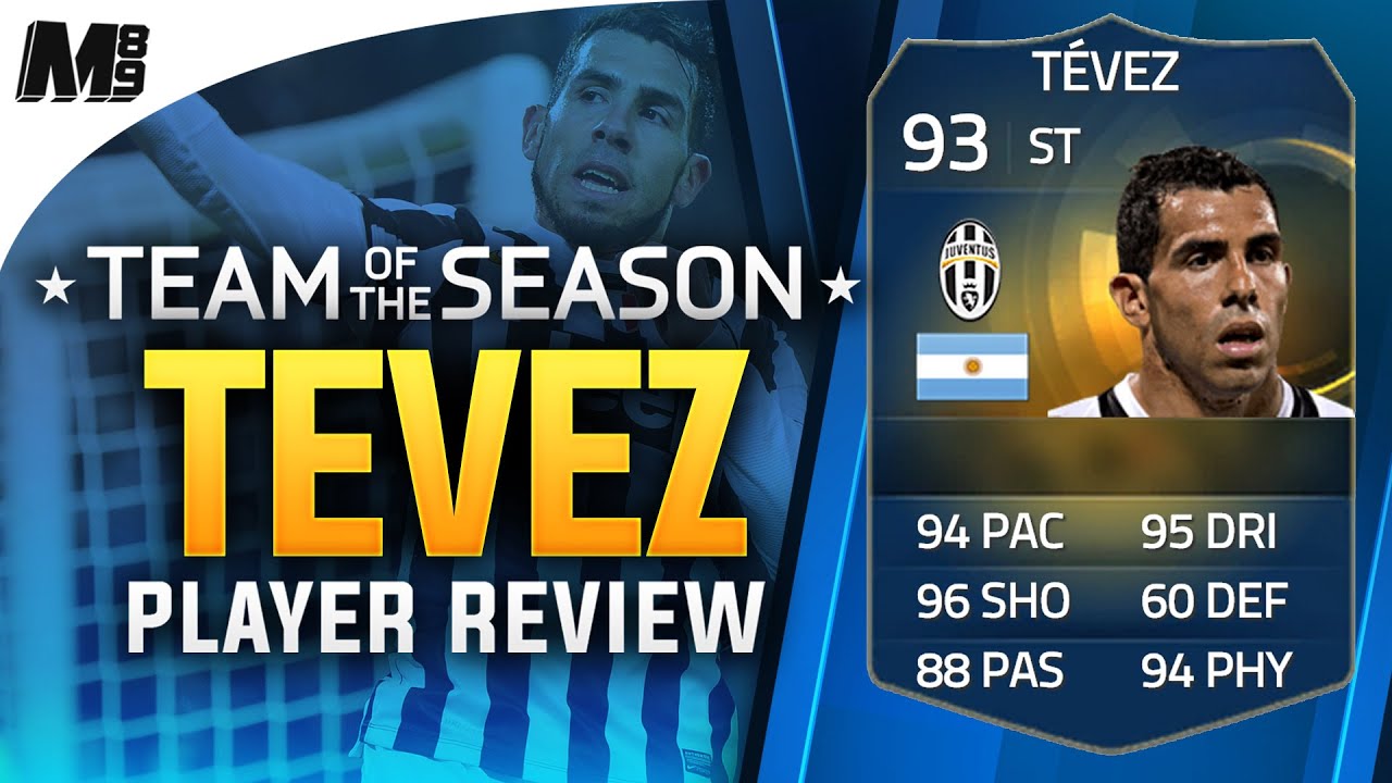 Обзор игрока FIFA 15 TOTS TEVEZ (93) Обзор игрока FIFA 15 Ultimate Team + статистика в игре