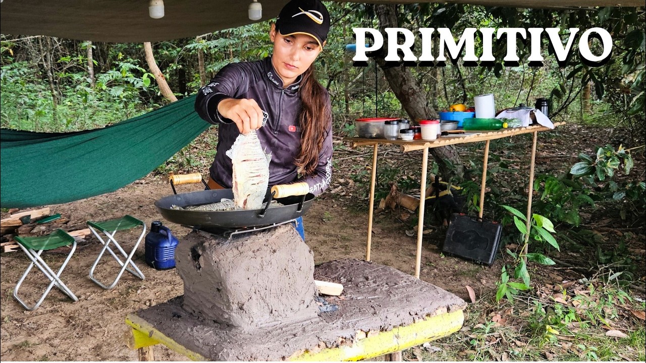Acampamento e Almoço Rústico no FOGÃO PRIMITIVO (Pescaria)