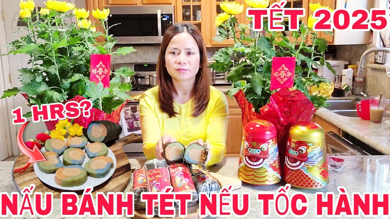 TẾT 2025 LÀM BÁNH TÉT CẤP TỐC NẤU KIỂU MỚI CHO KỊP CHỈ MẤT 1 HRS ĐỂ NẤU LÀ CÓ THỂ ĂN
