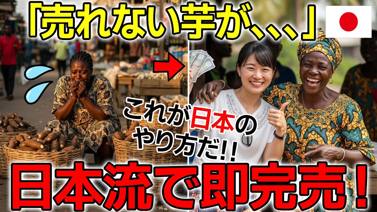 【海外の反応】「売れないキャッサバだらけだった村が…日本人女性が起こした“信頼の逆転劇”【カメルーンの奇跡】日本称賛