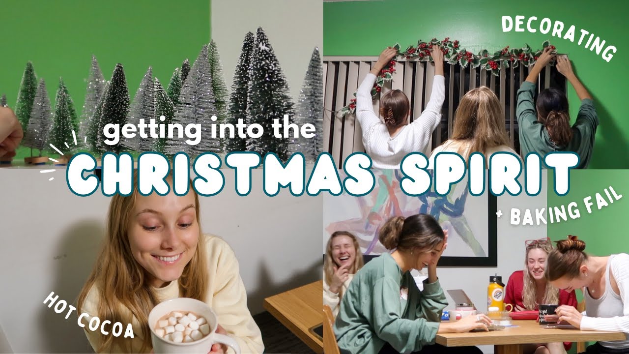 getting festive for the holidays: decorating, baking, spending time with friends 🎄🌟