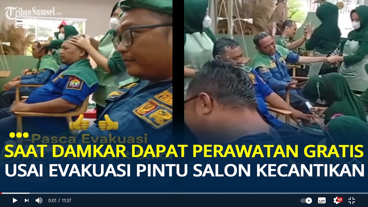 Ketika Damkar Dapat Perawatan Gratis usai Evakuasi Pintu Salon Kecantikan yang Terkunci