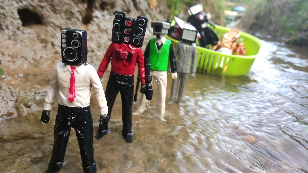 Mencari SKIBIDI TOILET di Sungai.💥💥Tv man,Tv woman,Speakerman,Cameraman,Clockman,Gman,all characters