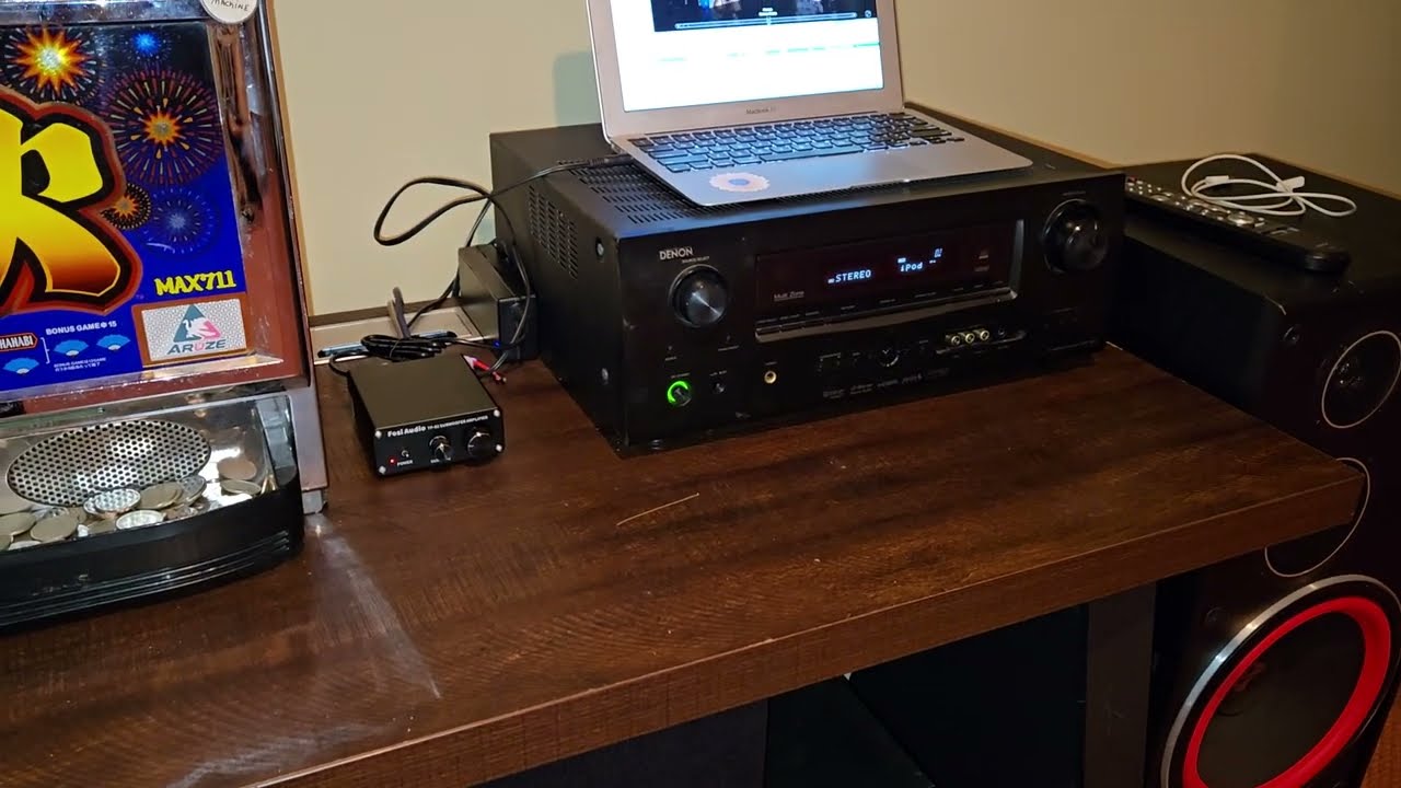 Cerwin Vega VE-12 & LW-12 pushing hard (Fosi Audio sub amp!)