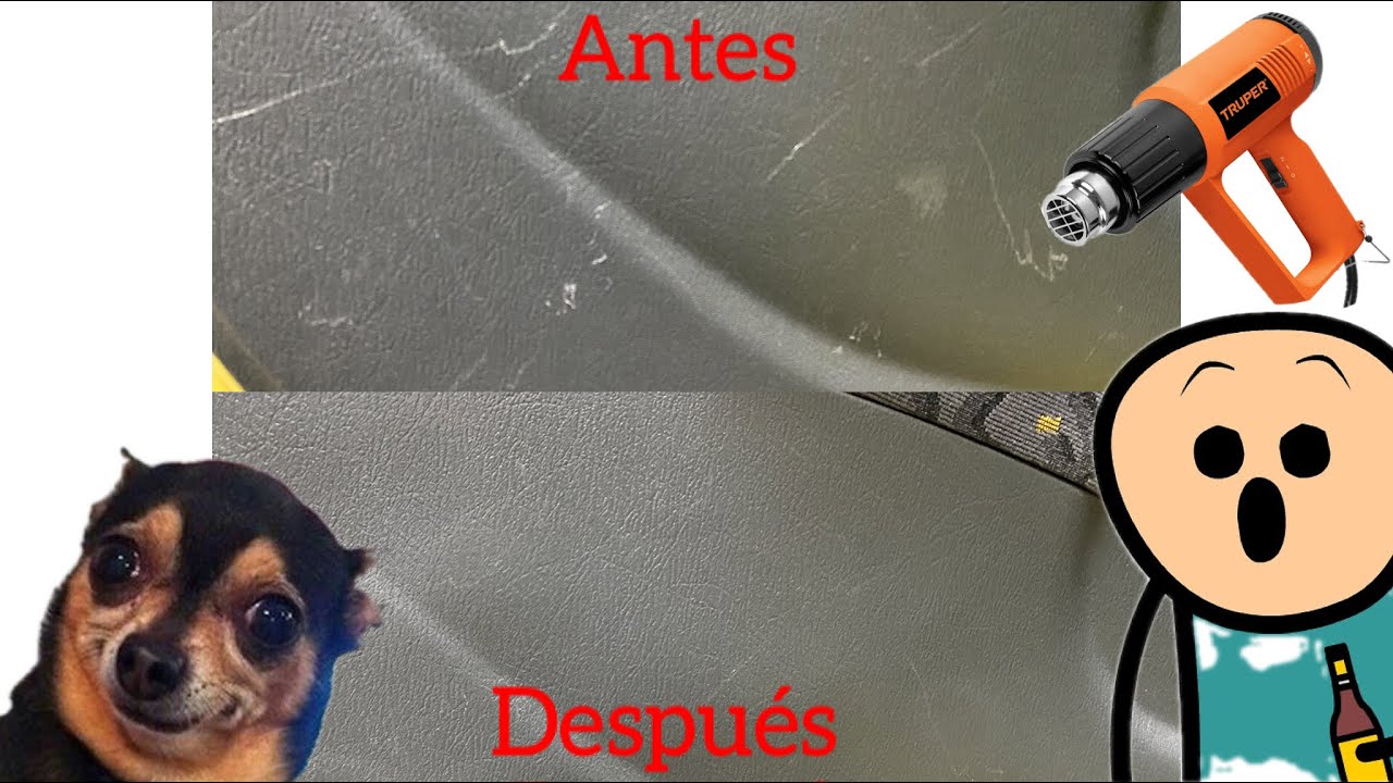 Como quitar rayones en plásticos con pistola de calor