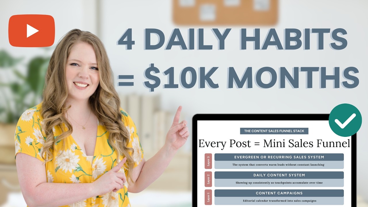 the 4 habits that got me to consistent $10k months (after shutting down my agency)