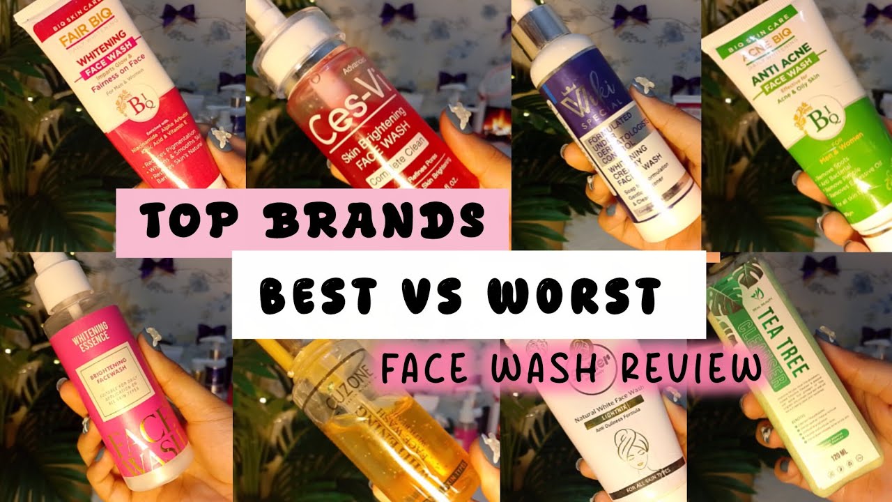(watch before buying) BEST VS WORST FACE WASH REVIEW