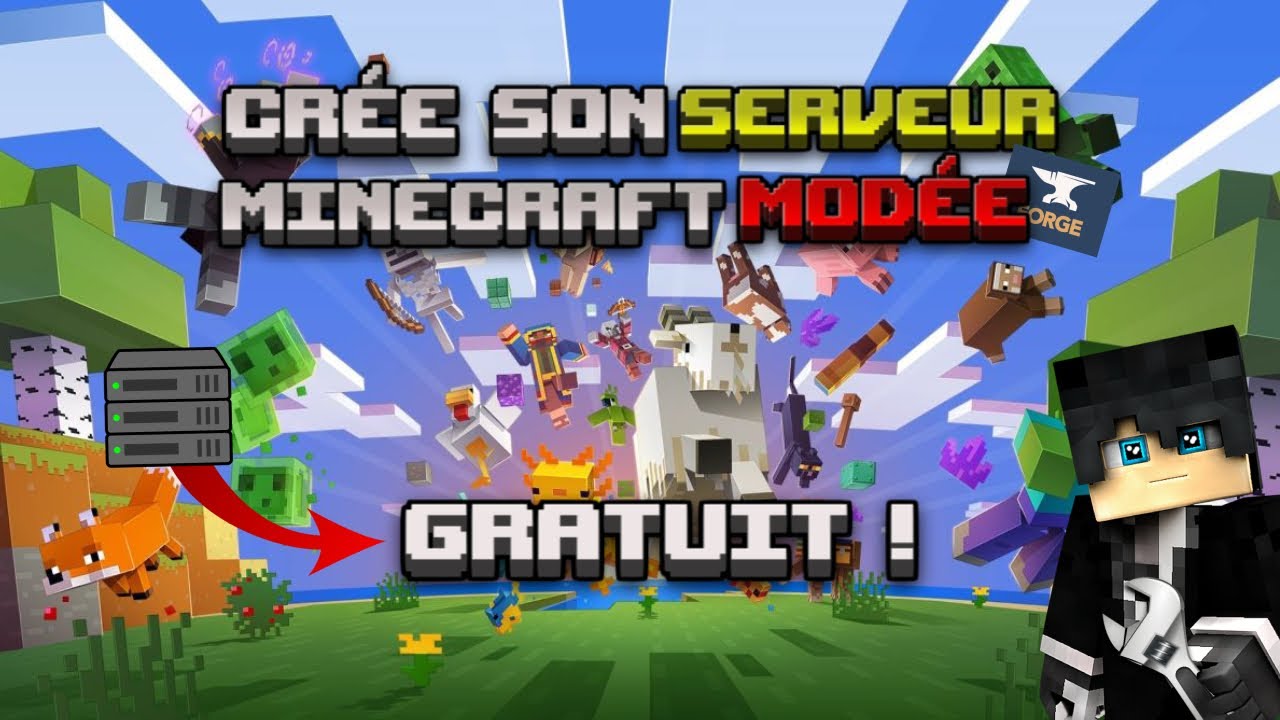 CRÉER un SERVEUR Minecraft Moddé GRATUIT  (Forge) i Tuto 1.16.5 et +