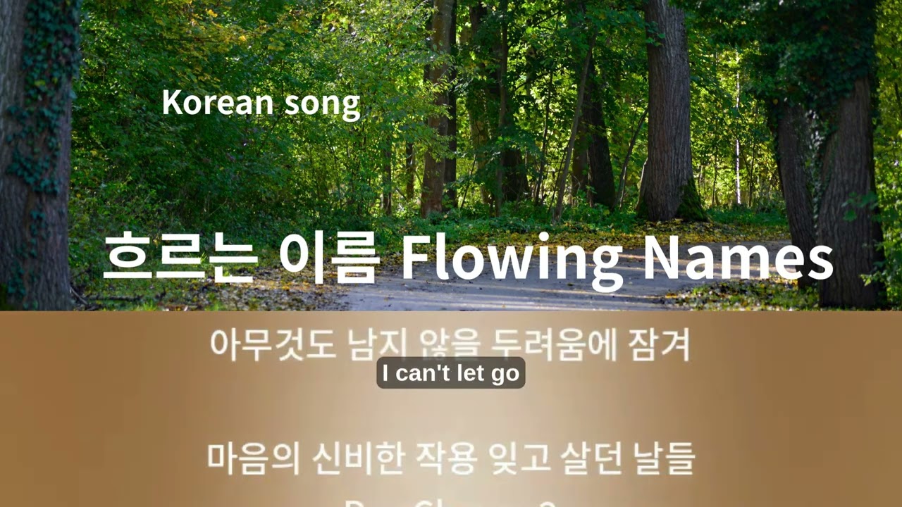 Korean song  흐르는 이름 Following Names