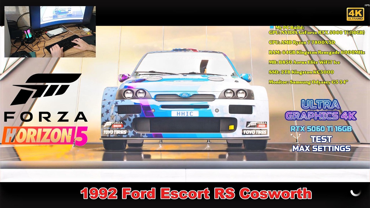 Forza Horizon 5: Ford Escort RS 1992 Max Settings | RTX 5060 Ti