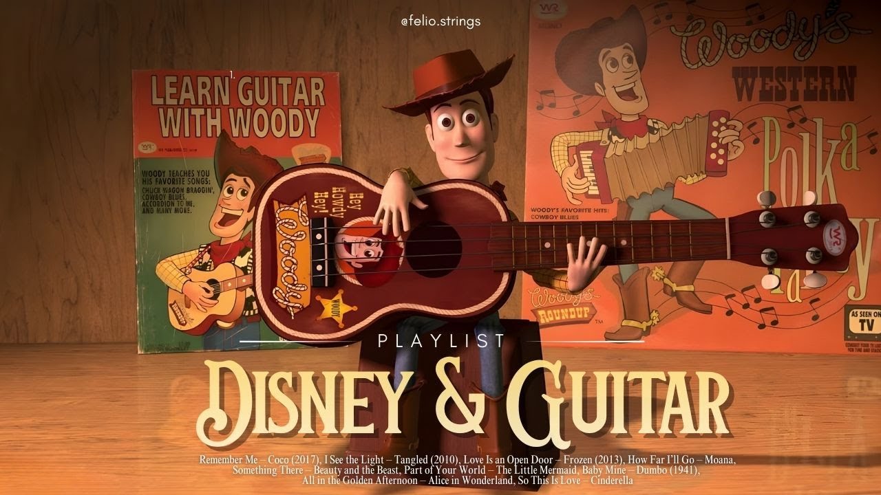 [𝗽𝗹𝗮𝘆𝗹𝗶𝘀𝘁] Disney Instrumental Classics 🎸 Guitar Covers | Calm Music for Focus, Study & Rest