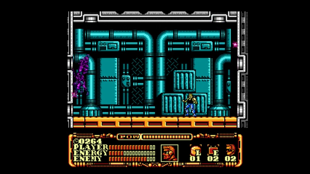 Power Blade 2 NES - 3rd boss without suits.