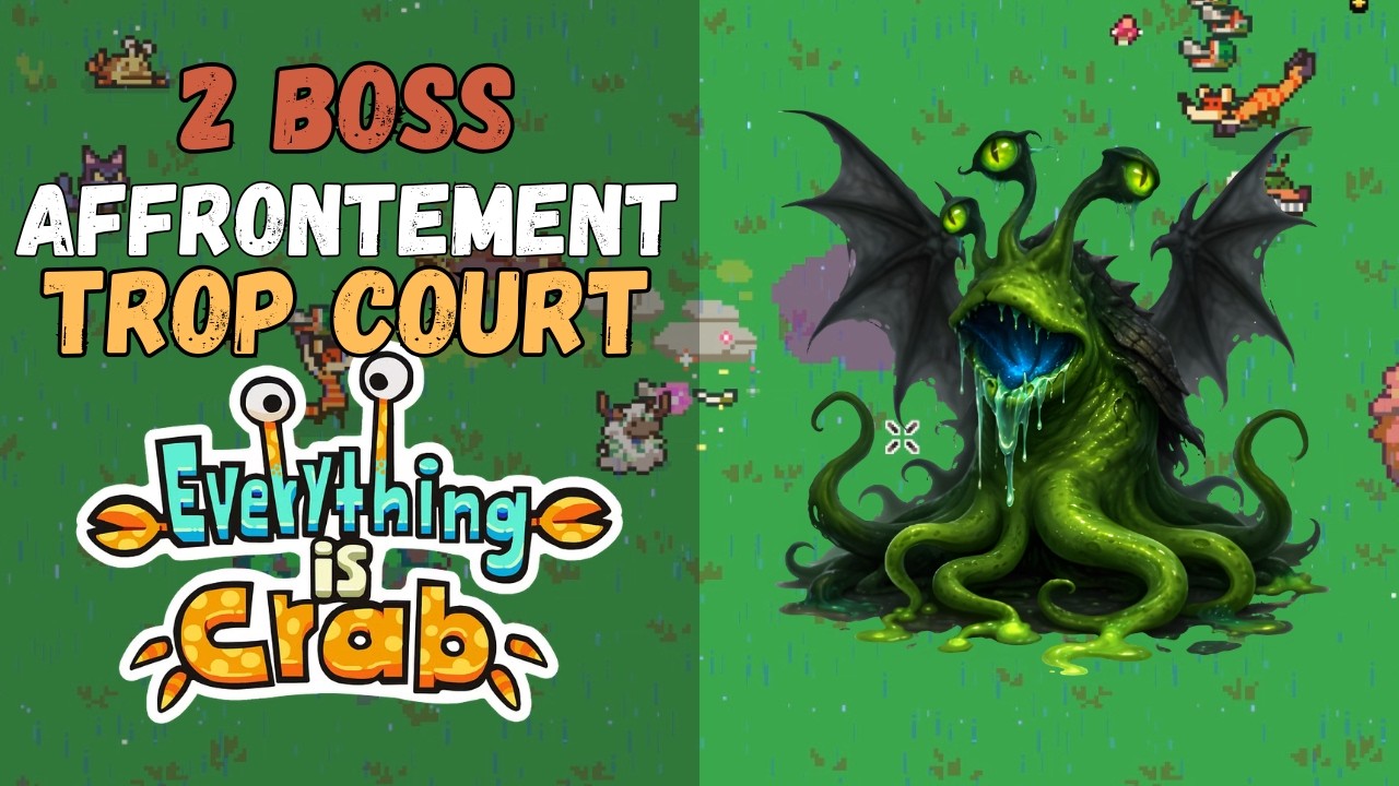 Créature Démoniaque VS 2 Boss | Everything is Crab | Memoria