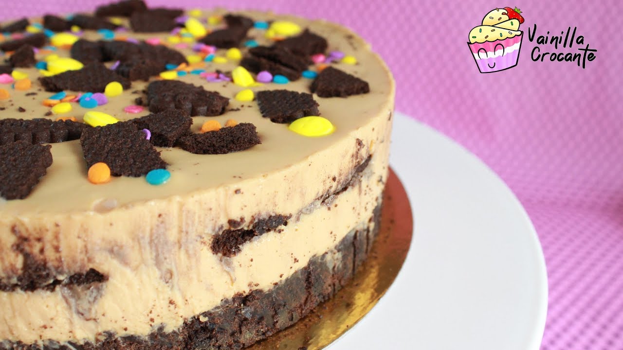 CHOCOTORTA REDONDA PARA CUMPLEAÑOS ¡Sin horno! │ Vainilla Crocante