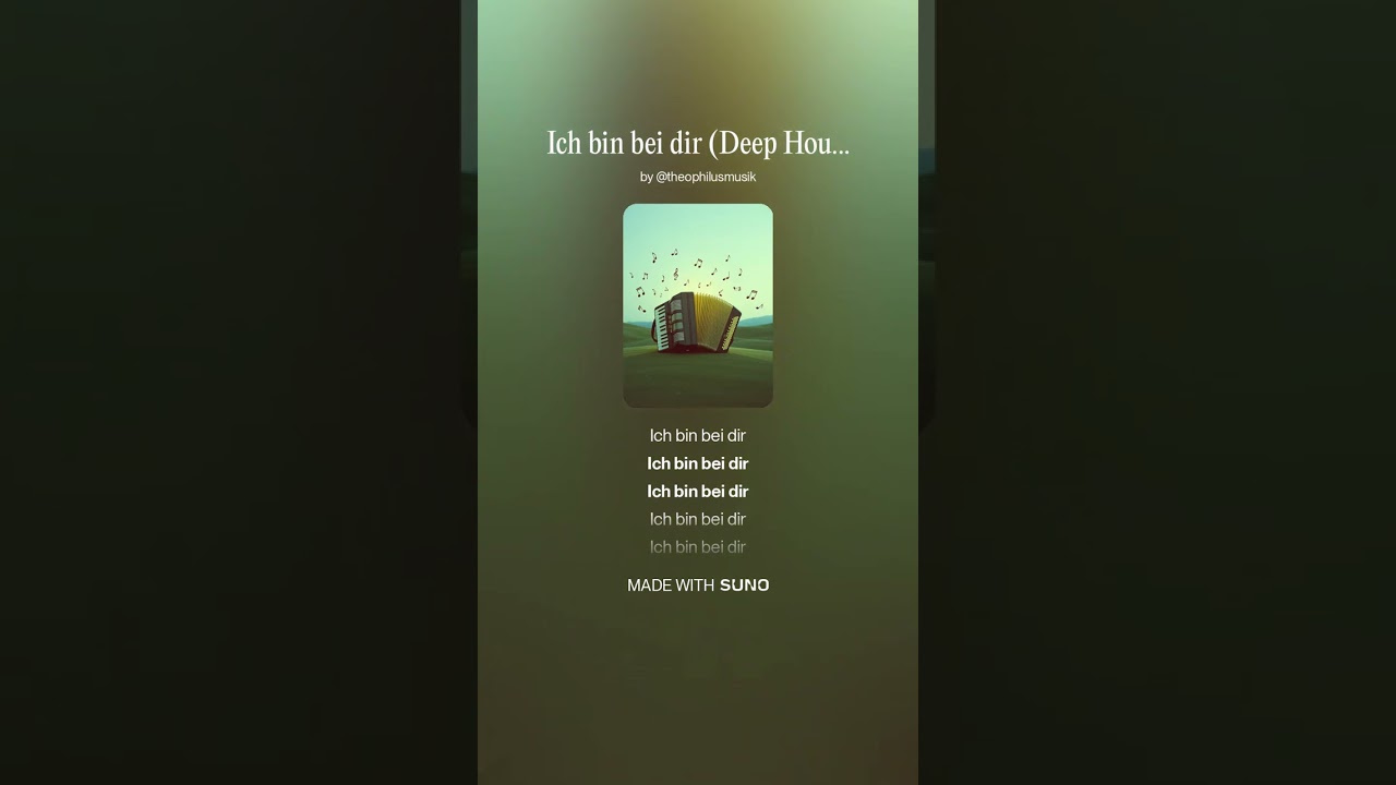 Ich bin bei dir (Deep House)