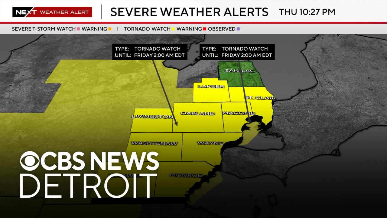 Watch live: Tracking severe weather sweeping through Southeast Michigan