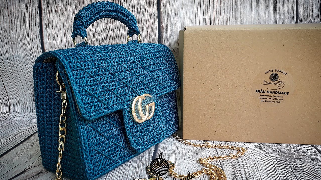 Hướng Dẫn Móc Túi GC Họa Tiết Trám/ Giàu Handmade/ Phần 03 ( Cuối )