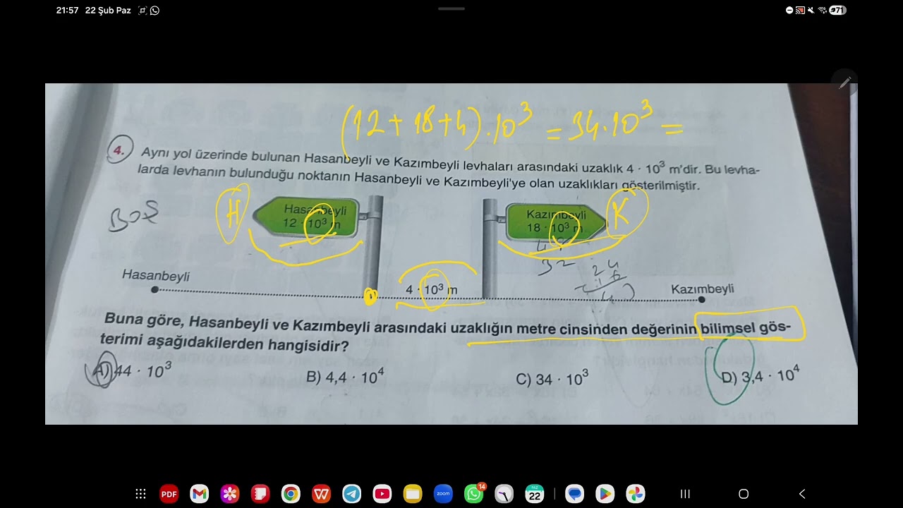 #LGS2026 #8.sınıf #matematik #geneldeneme-18 #üslüifadeler #bilimselgösterim #kolay #öğrencisoruları