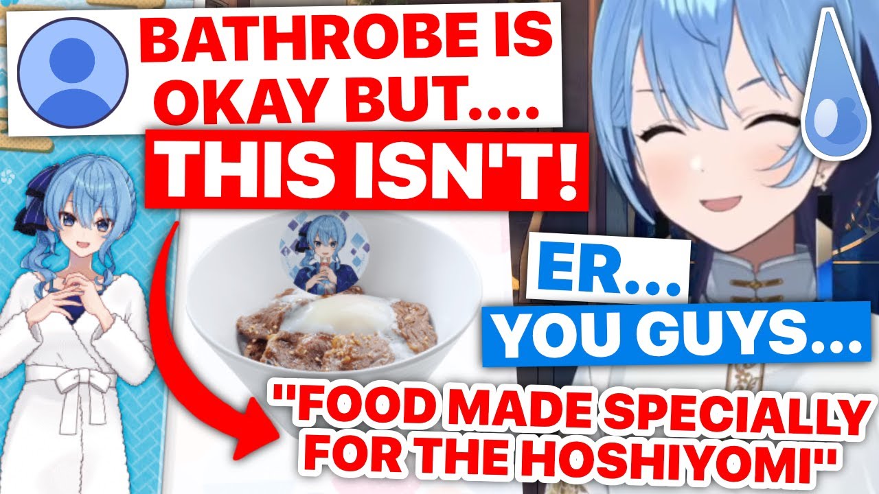 Hoshiyomi OK with Suisei In Bathrobe But Not OK With This... (Hololive) [Eng Subs]